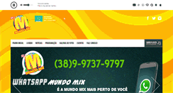Desktop Screenshot of mundomixfm.com.br